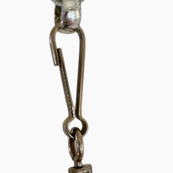 Long Silver Chunky Chain Statement Necklace – Goth Gothcore Grunge Style - Picture 5 of 6